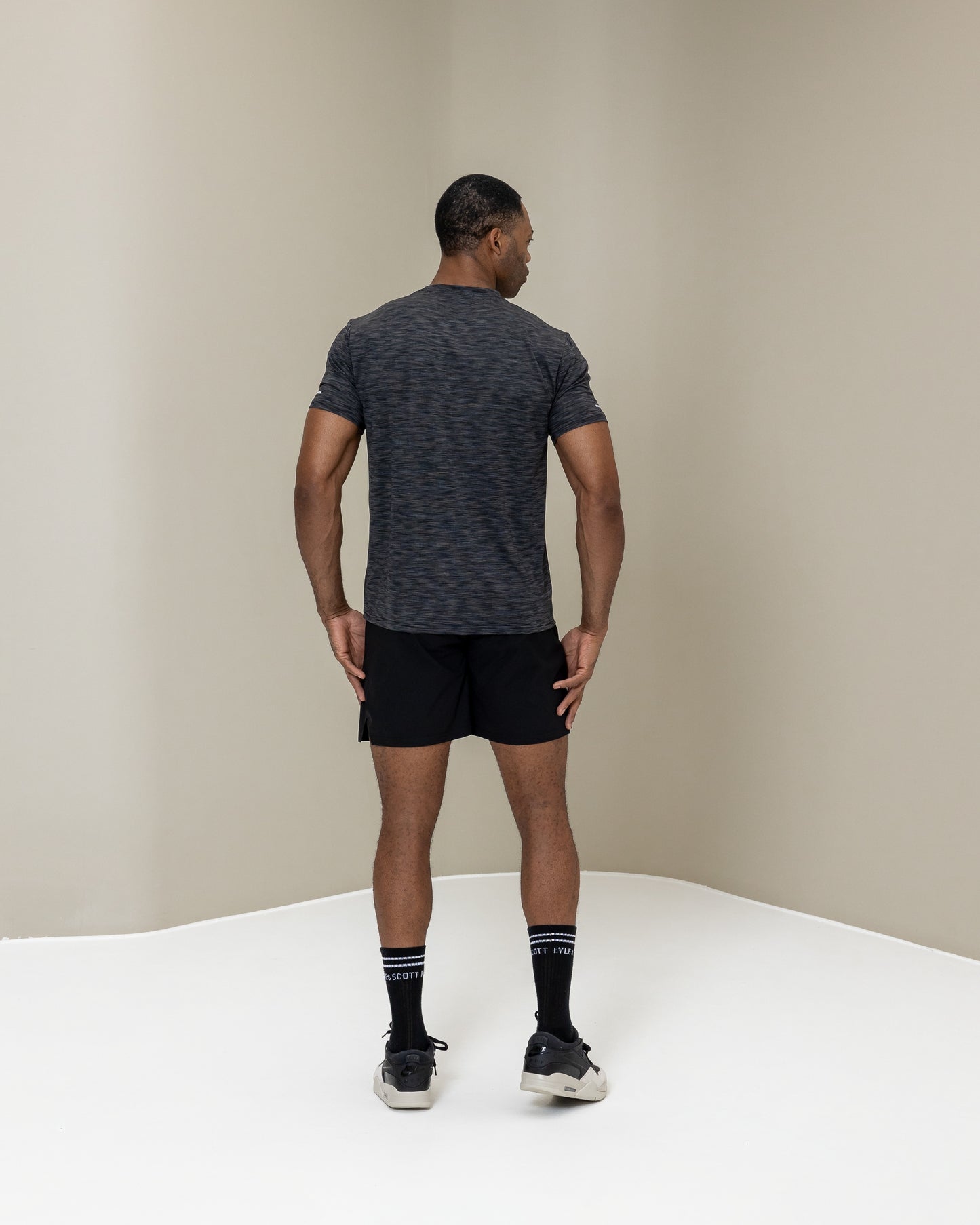 Black and Grey T-Shirt - Victory Clothing DXB