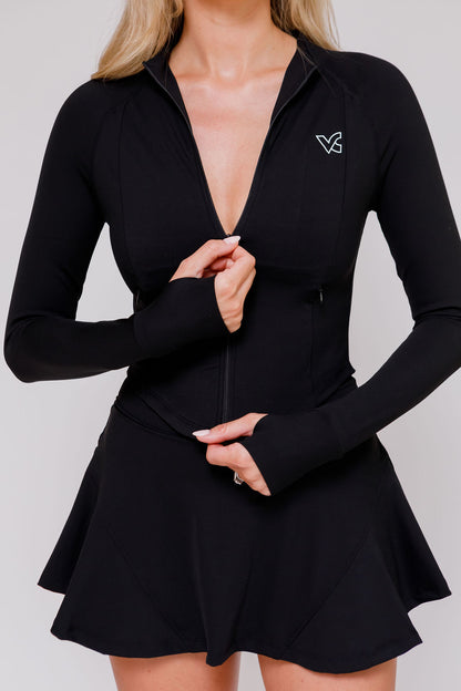Womens SculptFit Tennis Set - Black