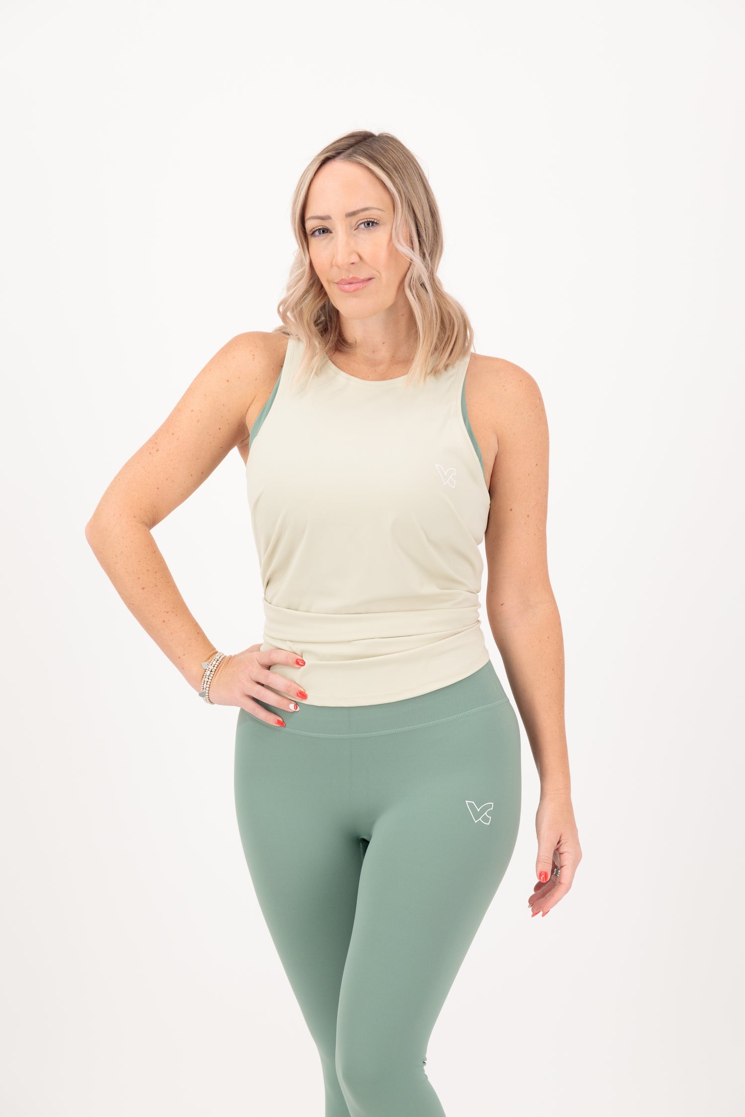ladies cream vest top​